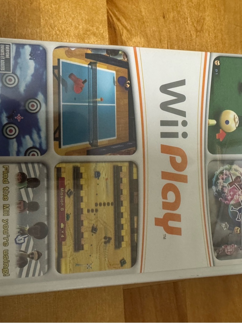 Unopened Nintendo Wii Play (White & Orange) Game Case Back Cover